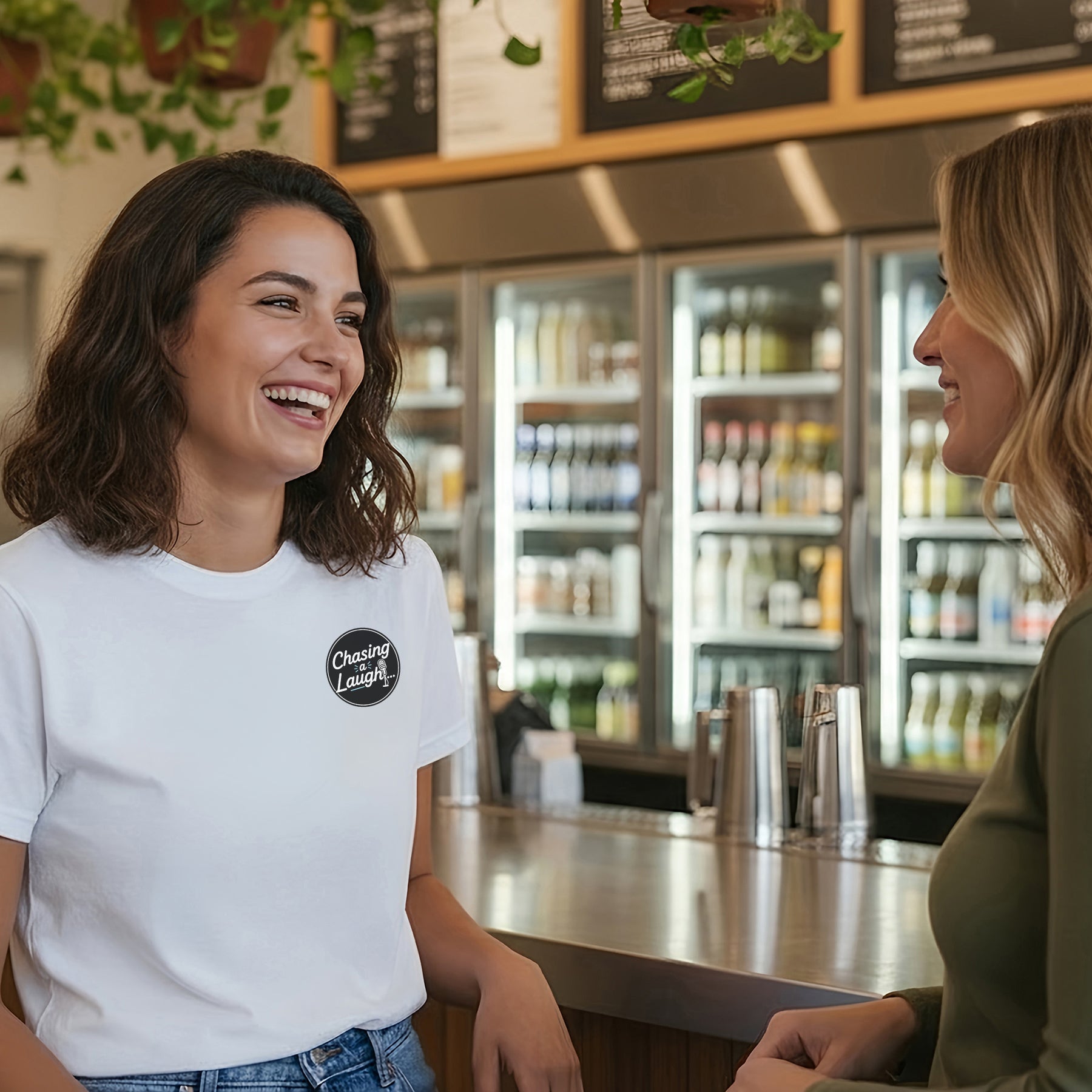 Chasing a Laugh V3 Tee – Comfort Colors (White)