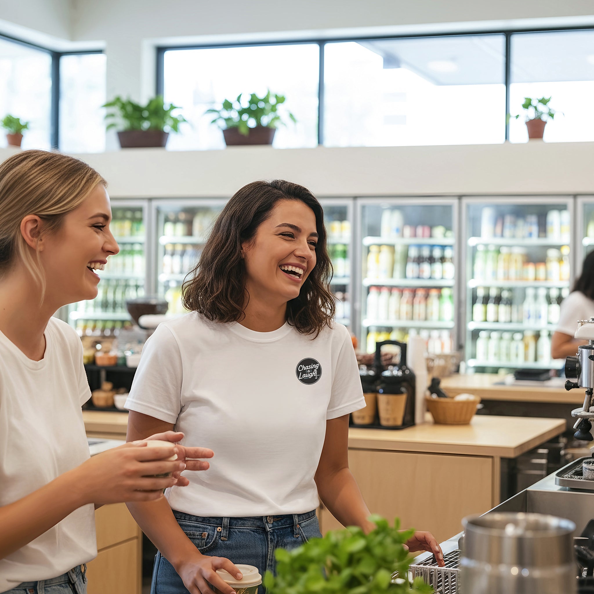 Chasing a Laugh V3 Tee – Comfort Colors (White)