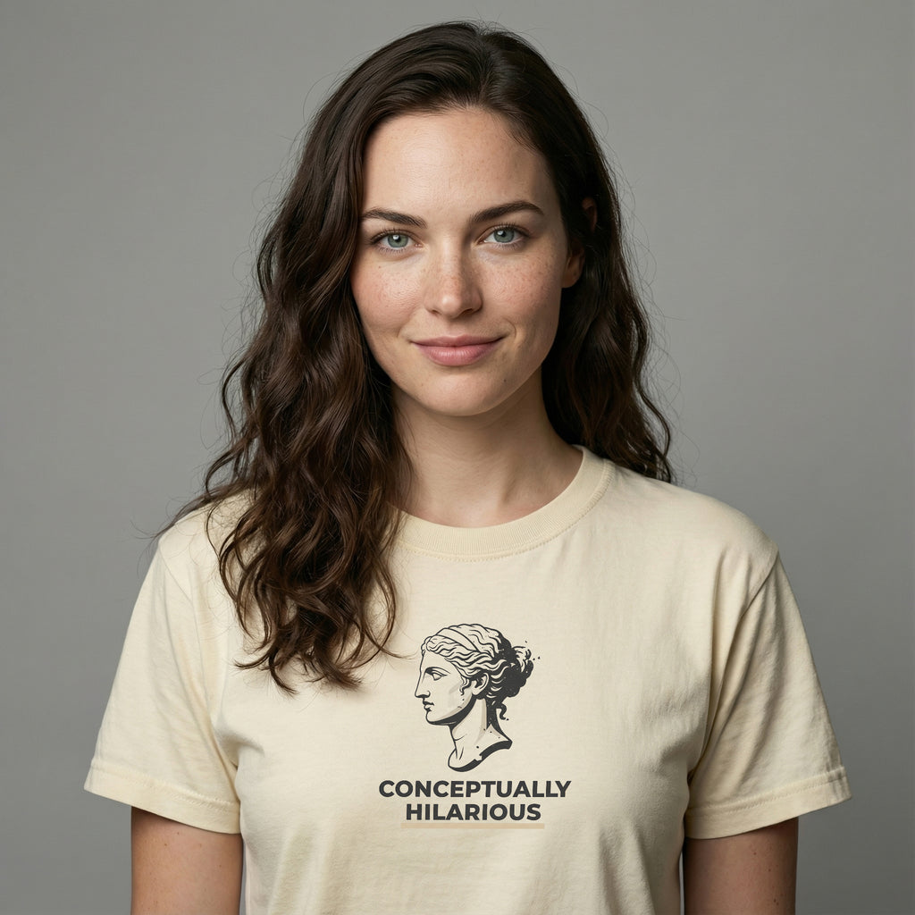 Conceptually Hilarious Tee – Sand Comfort Colors