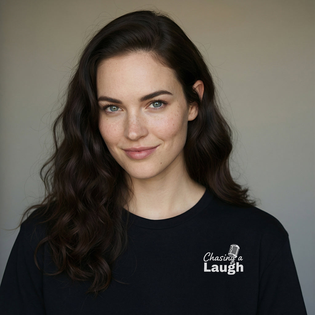 Chasing a Laugh Tee – Black Comfort Colors (V4)