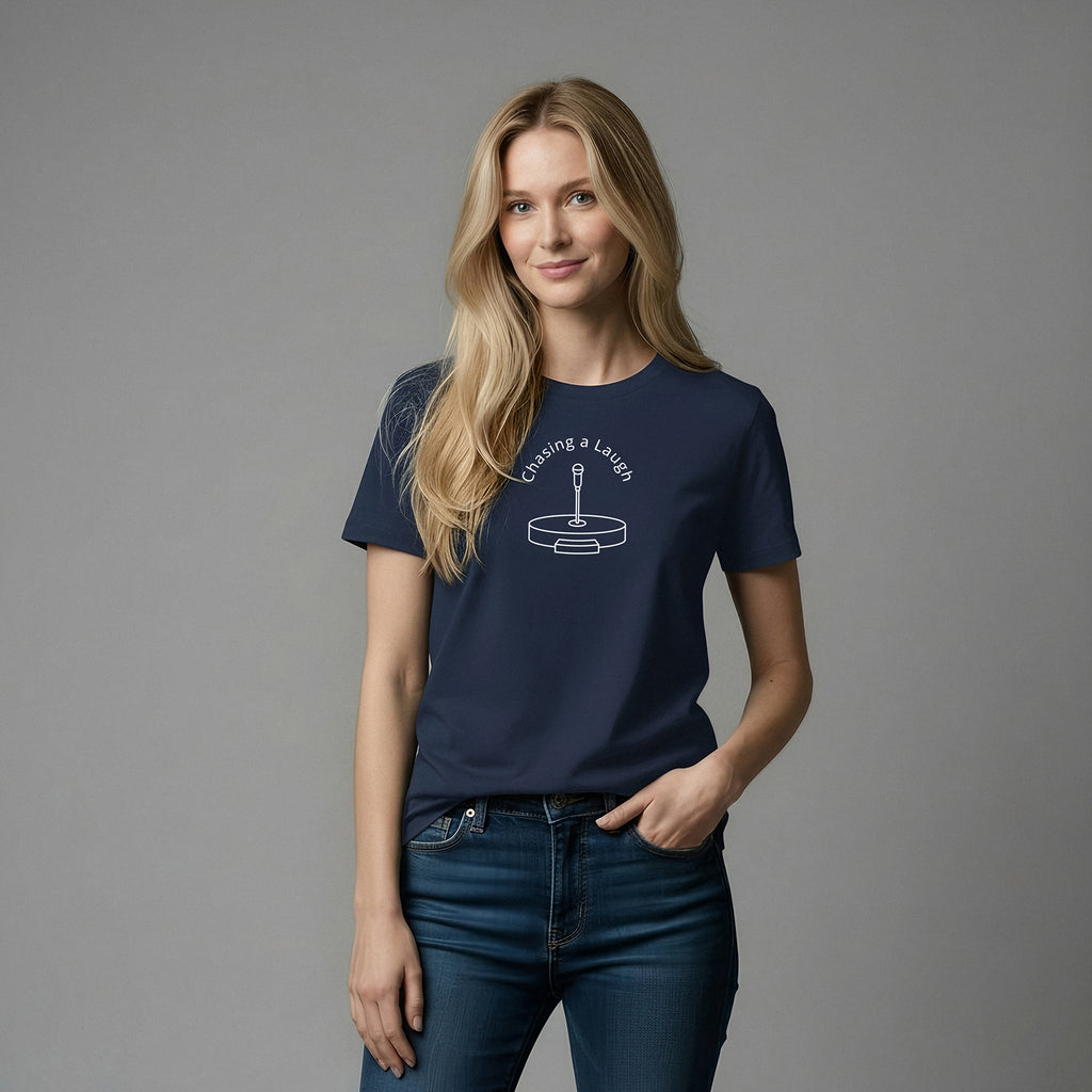 Chasing a Laugh T-Shirt – Comfort Colors (White) | V2