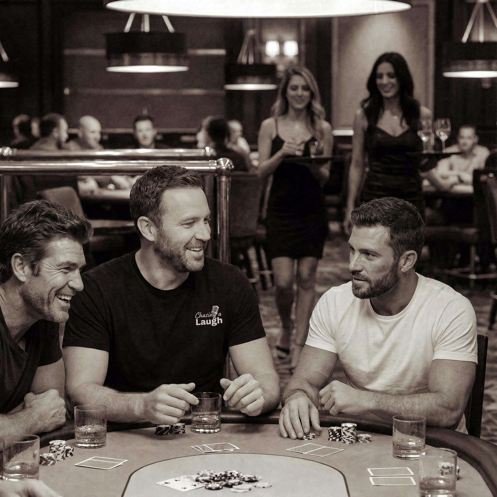 Chasing a Laugh Tee – Black Comfort Colors (V4)