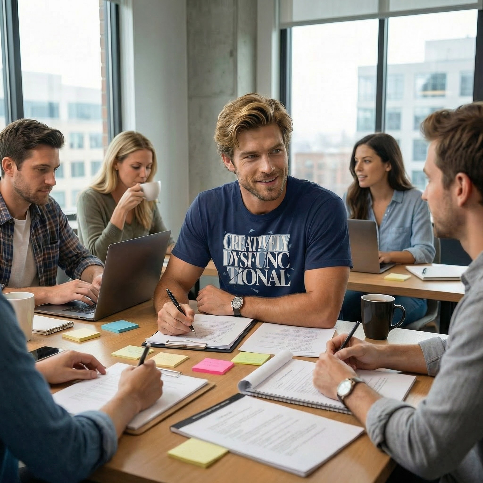 Creatively Dysfunctional - Navy Blue Comfort Colors® Tee