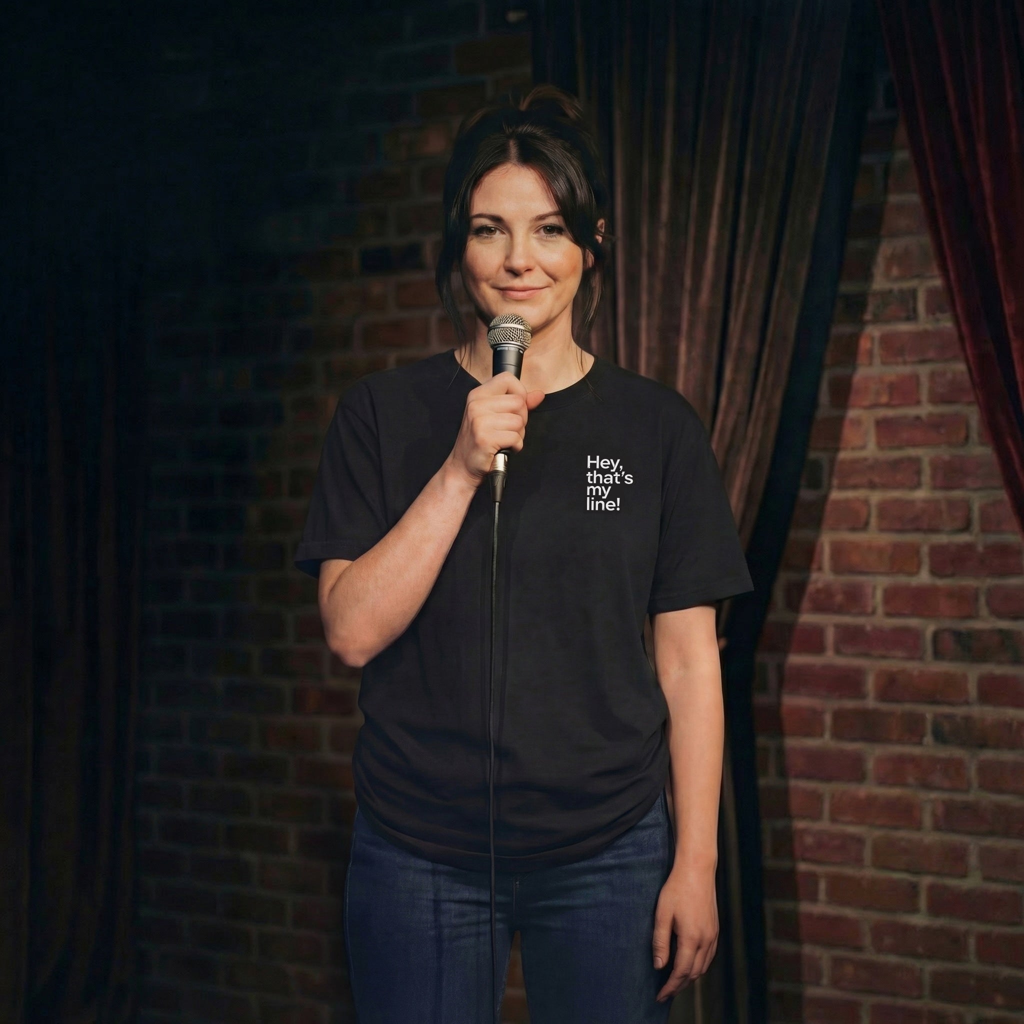 “Hey, That’s My Line!” – Black Comfort Colors® Tee