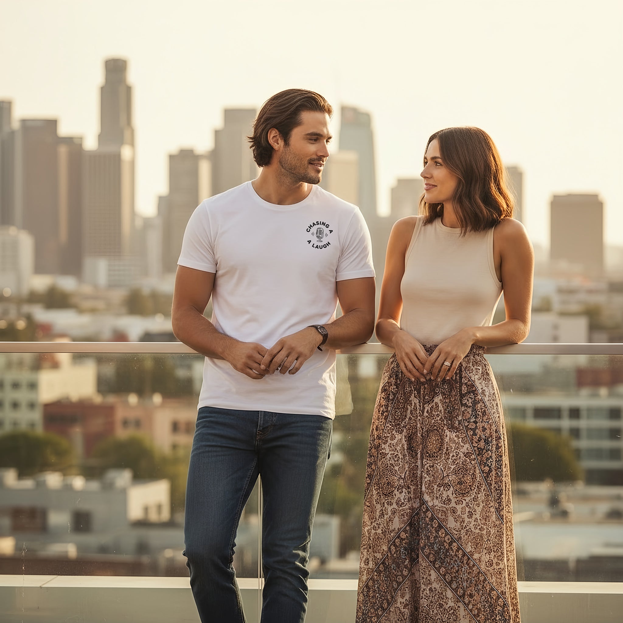 Chasing a Laugh T-Shirt – Comfort Colors (White)