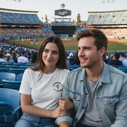 Chasing a Laugh T-Shirt – Comfort Colors (White)