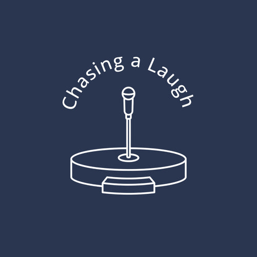 Chasing a Laugh (open mic ver) -  Navy Blue Comfort Colors® Tee