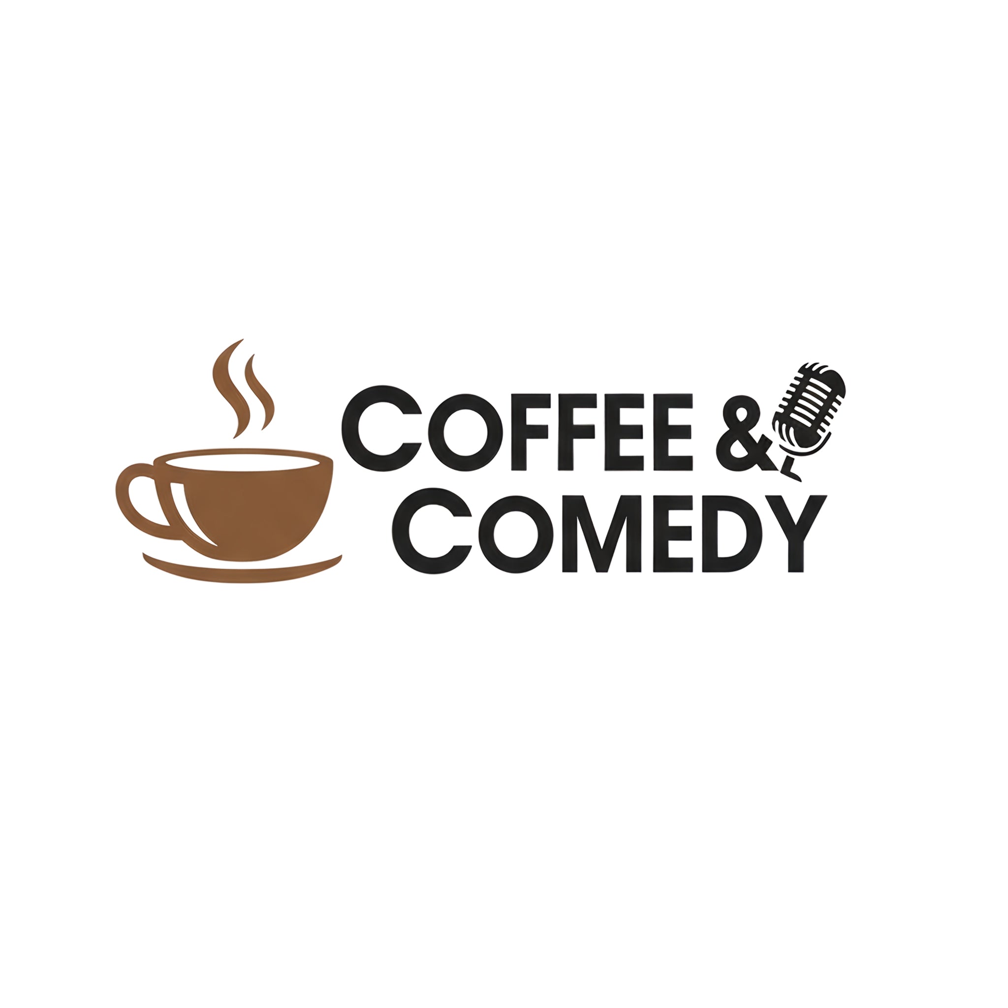 Coffee & Comedy Tee – White Comfort Colors