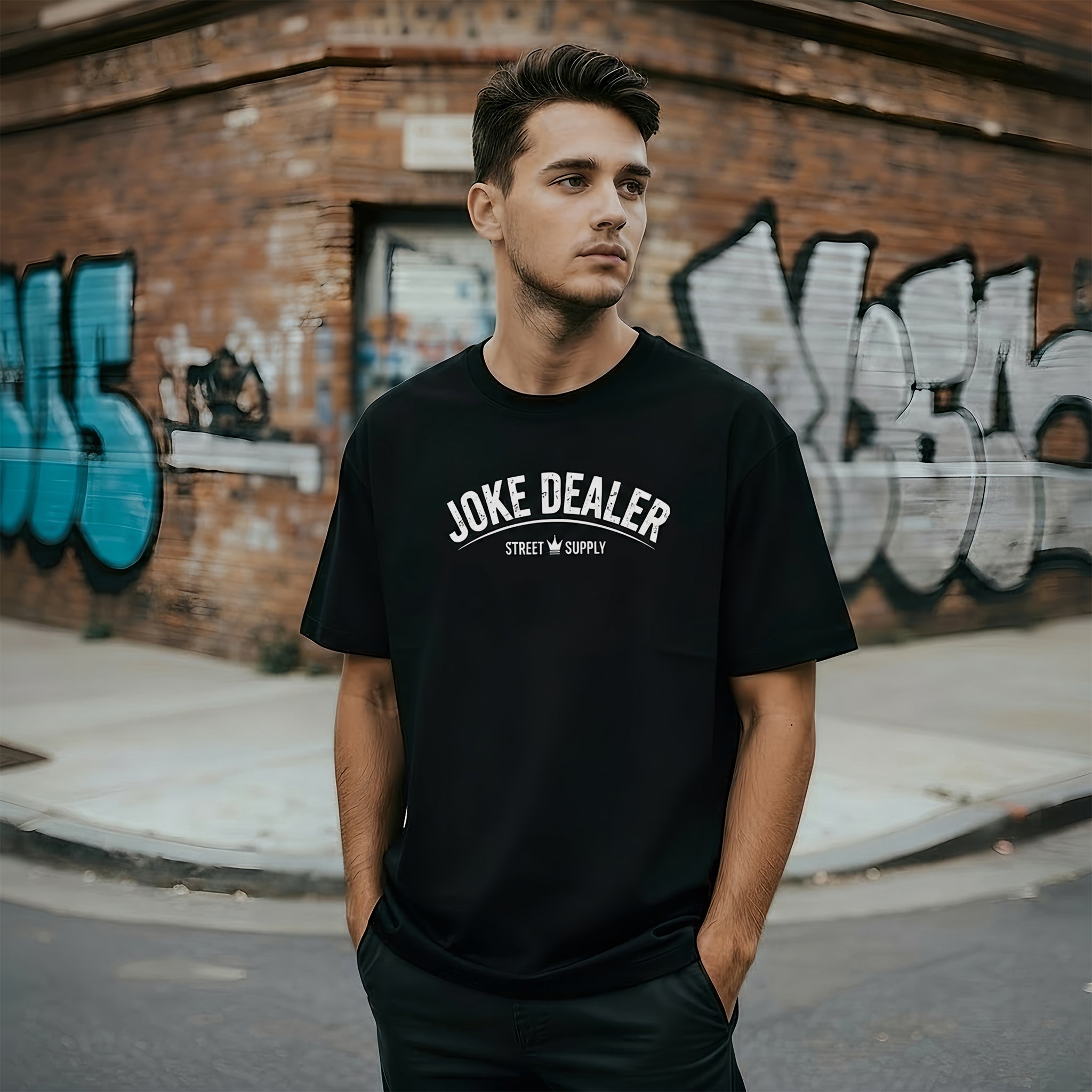 Joke Dealer Tee – Comfort Colors (Black)
