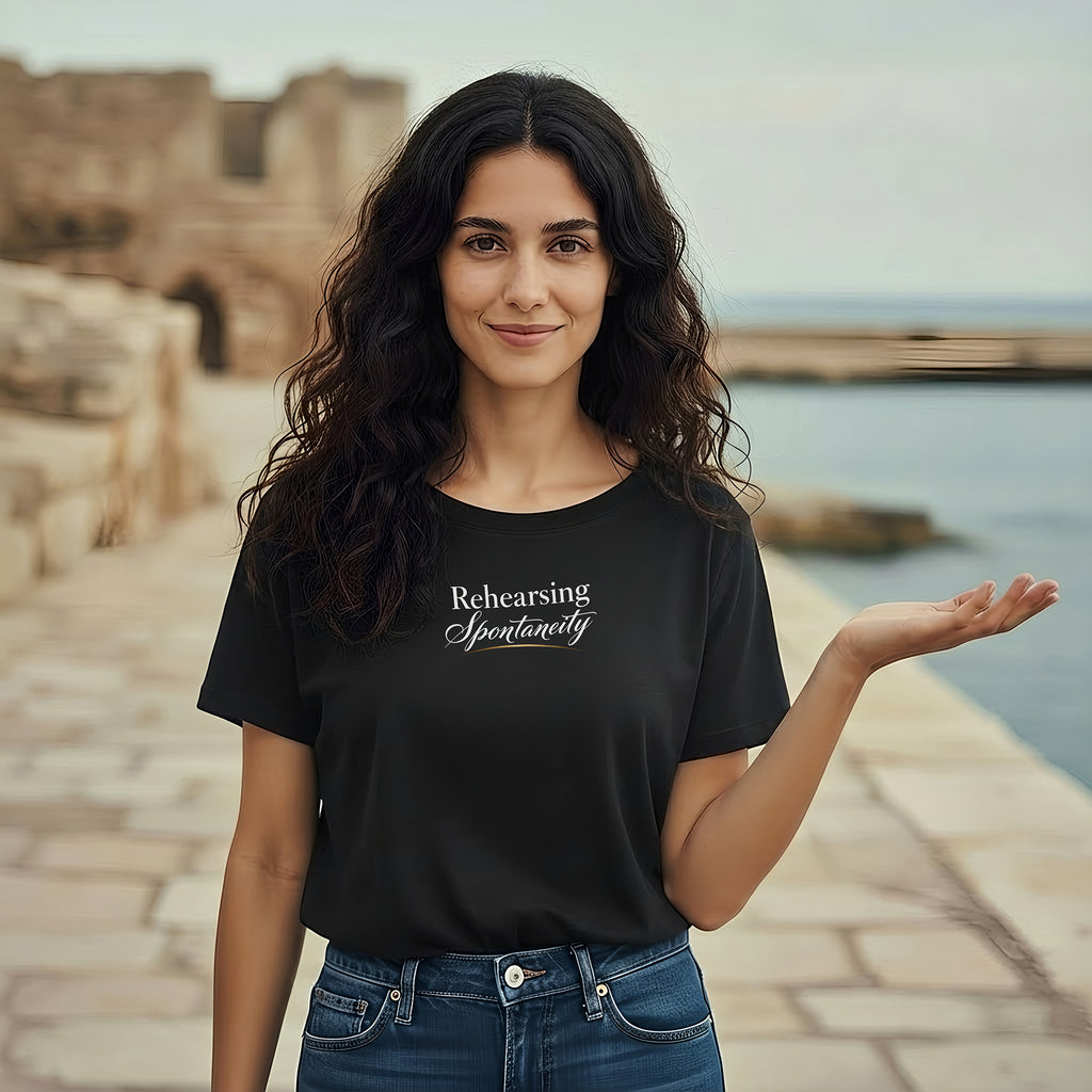 Rehearsing Spontaneity Tee – Comfort Colors (Black)